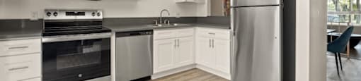 Stainless-Steel Appliances at Parkway Plaza Apartments, California, 90230