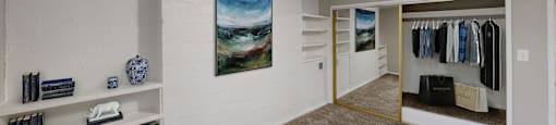 Large Comfortable Bedrooms With Closet at Eton Square Apartments and Townhomes, Birmingham, MI, Michigan