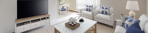 Well Lit Living Spaces at Eton Square Apartments and Townhomes, Michigan