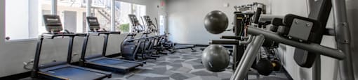 Newly remodeled fitness room at Ascent on Pantano, Tucson, AZ