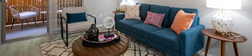 living room, the luxe suites of Ascent on Peoria Apartments, Phoenix, 85029