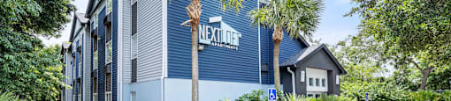 palm trees at Nextloft in Bluffton, South Carolina