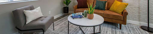Modern Living Room at Ascent 1829, Phoenix, AZ