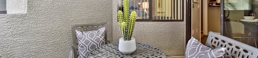 Private apartment patio  at Ascent North Scottsdale, Phoenix, Arizona