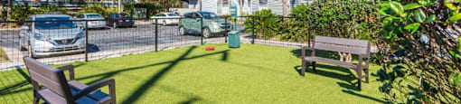 Pet-friendly bark park  at Nextloft, Bluffton, 29910