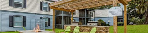 the patio at Planters Trace, Charleston, SC