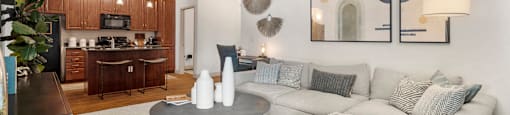 Kitchen living room and laundry at Trails at San Tan in Gilbert AZ