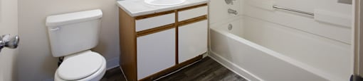 Bathroom 3x2 at Aspen Ridge Apartments in Albuquerque New Mexico