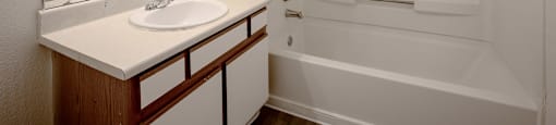 Bathroom 4x2 at Aspen Ridge Apartments in Albuquerque New Mexico