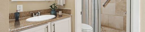 Bathroom at SunVilla Apartments in Mesa Arizona