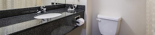 Bathroom at The Vistas Apartments