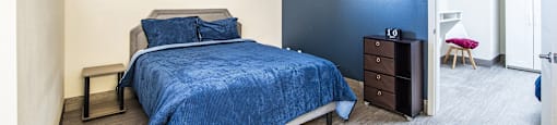 Bedroom at The Vistas Apartments