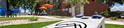 Cornhole at Sky Island Apartments in Sierra Vista Arizona