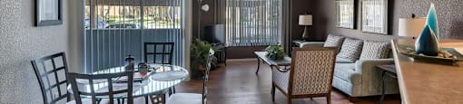 Dining and living room at Desert Sage Apartments in Goodyear Arizona