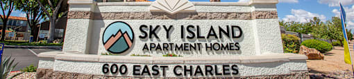 Entrance Sign at Sky Island Apartments in Sierra Vista Arizona