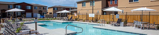 Gated Pool at San Stefano Townhomes