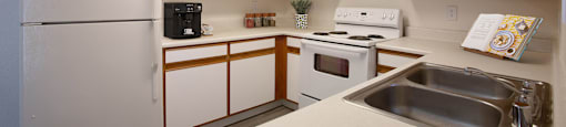 Kitchen 4 Bedroom Floorplan at Aspen Ridge Apartments in Albuquerque New Mexico