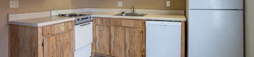 Kitchen at Sky Island Apartments