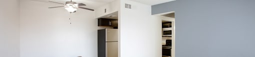 Living Room and Dining Area at La Lomita Apartments in Tucson Arizona