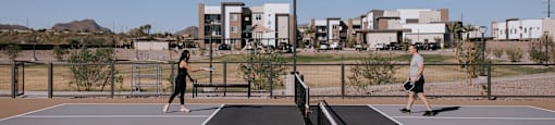 Pickleball courts at Amavida Marana Apartments in Marana Arizona