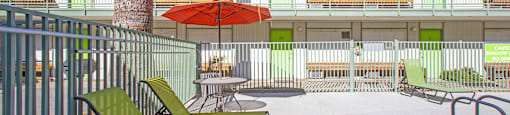 Pool patio at The Continental Apartments in Phoenix AZ Nov 2020