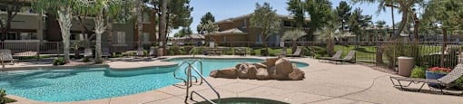 Spa and pool at Desert Sage Apartments in Goodyear Arizona