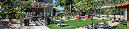 Walk Paths and Seating at Sky Island Apartments in Sierra Vista Arizona