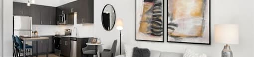 Furnished living room 
