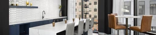 Resident lounge with bar & kitchen 