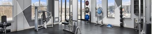 2-story fitness center