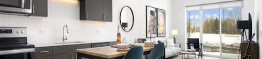 Furnished model kitchen 