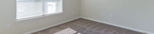 Ashland Farms Bedroom with Carpet Floors, Ceiling Fan, and Large Window