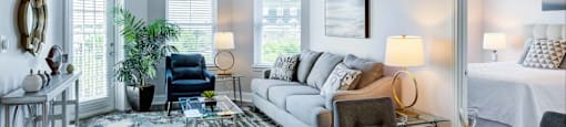 Open Floorplan Living Room with Oversized Windows