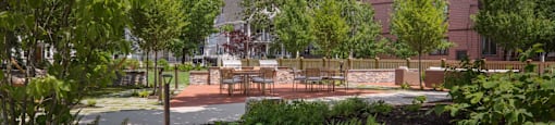 The Wyeth - Outdoor Patio in Green Landscape