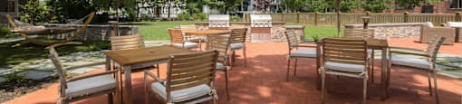 The Wyeth - Outdoor Patio in Green Landscape