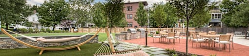 The Wyeth - Outdoor Patio in Green Landscape