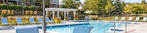 Poolside Relaxing Area at Thornberry Woods Apartment Homes, Naperville, 60565