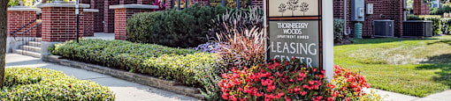 Clubhouse Exterior at Thornberry Woods Apartment Homes, Naperville, Illinois