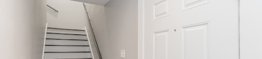 Staircase to one bedroom