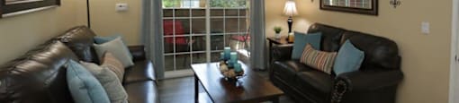 Spacious Living Room With Private Balcony at Citrus Gardens Apartments, California, 92335