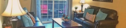 Wood Floor Living Room at Citrus Gardens Apartments, California