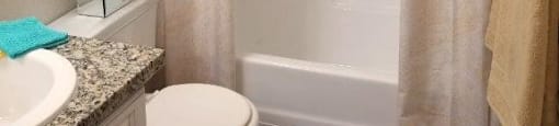 Bathroom With Bathtub at Citrus Gardens Apartments, Fontana, 92335