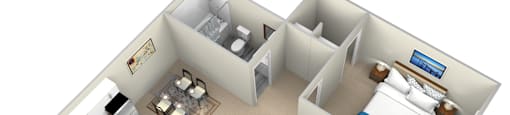 1X1 FLOOR PLAN
