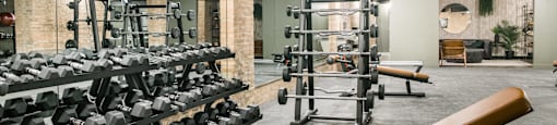 The Duncan spacious gym and fitness center