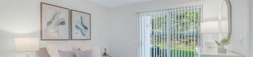 2 BED - 1 BATH | Master Bedroom at Town Walk at Hamden Hills, Connecticut