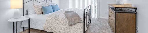 1 BED - 1 BATH | Master Bedroom at Town Walk at Hamden Hills, Hamden, CT, 06518