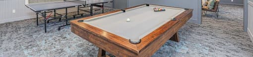 Game Room with pool table and ping pong table at Town Walk at Hamden Hills, Connecticut, 06518