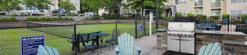 Fire Pit/Grilling Area at Town Walk at Hamden Hills, Connecticut
