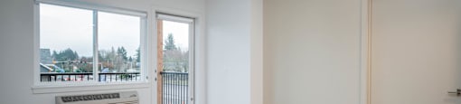 The Byway | #201 Spacious Living and Dining Area with Light Filled Windows