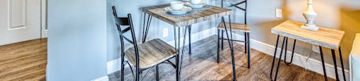 Dining area at Aventine at Lantana - 55+ Active Adult Apartments, Lantana